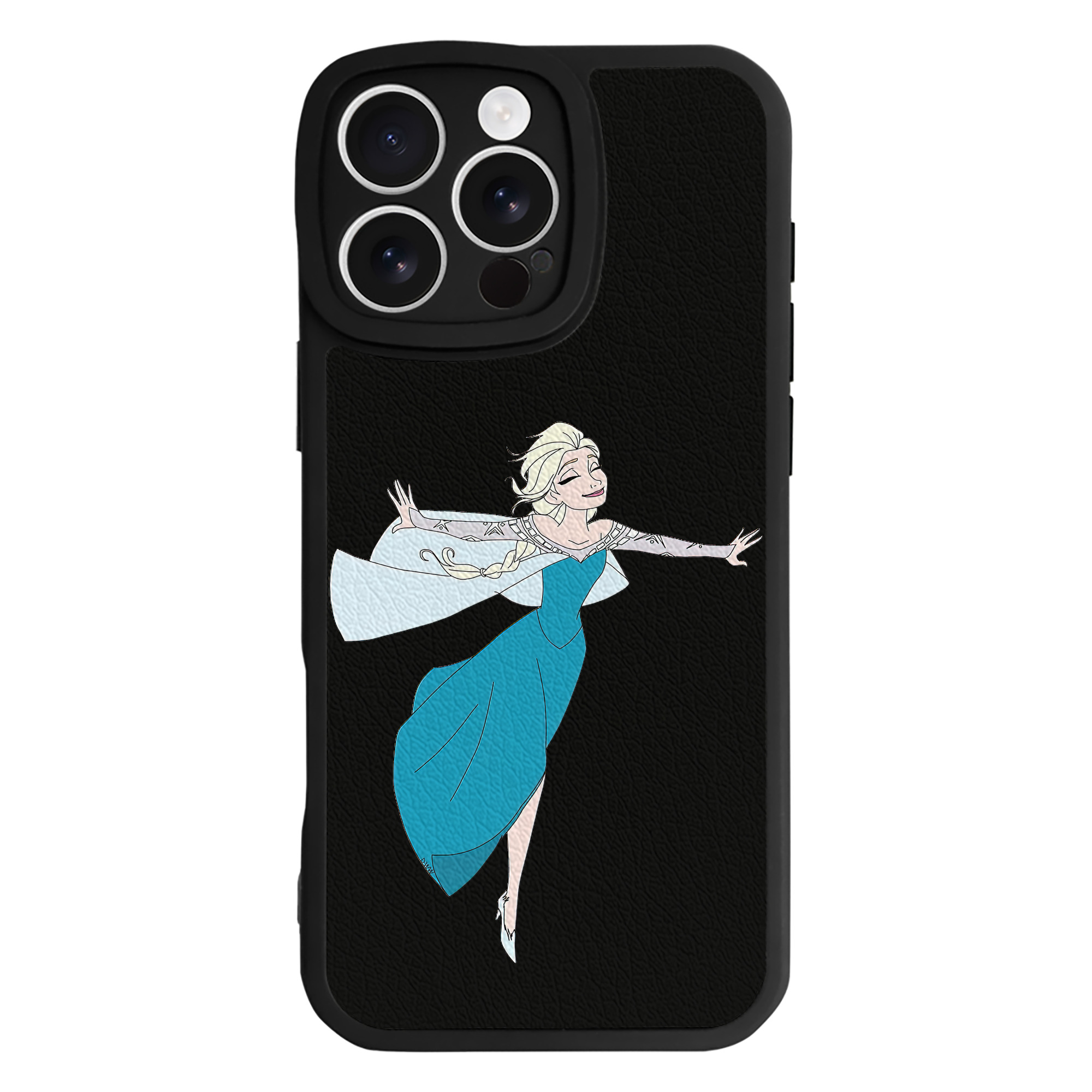 （画像用） アナと雪の女王 アンナ エルサ Frozen Anna Elsa 【iPhone 16シリーズ対応】シリコンスマホケース（レザー調） 材質：シリコン